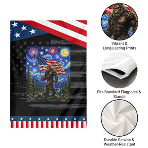 Bigfoot Patriotic 250 Years of Freedom Patriotic Garden Flag American USA Flag Stary Night TS14 Print Your Wear