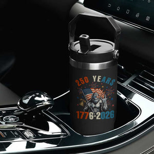 250th Anniversary USA Flip Straw Tumbler Bigfoot American Flag Patriotic 4th of July TS14 Print Your Wear
