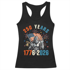 250th Anniversary USA Racerback Tank Top Bigfoot American Flag Patriotic 4th of July TS14 Black Print Your Wear