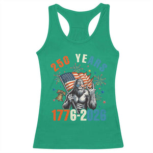 250th Anniversary USA Racerback Tank Top Bigfoot American Flag Patriotic 4th of July TS14 Irish Green Print Your Wear