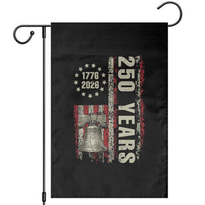 250th Anniversary USA Garden Flag Patriotic Liberty Bell 1776 2026 American Flag TS14 Black Print Your Wear