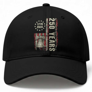 250th Anniversary USA Baseball Cap Patriotic Liberty Bell 1776 2026 American Flag TS14 Print Your Wear