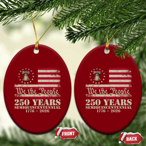 250th Anniversary USA Ceramic Ornament Patriotic Liberty Bell 1776 2026 Independence Day TS14 Print Your Wear