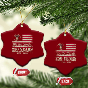 250th Anniversary USA Ceramic Ornament Patriotic Liberty Bell 1776 2026 Independence Day TS14 Print Your Wear