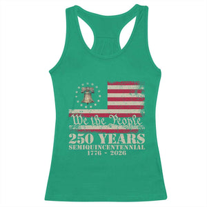 250th Anniversary USA Racerback Tank Top Patriotic Liberty Bell 1776 2026 Independence Day TS14 Irish Green Print Your Wear