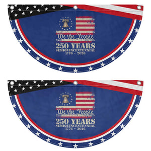 250th Anniversary USA Patriotic Fan Flag Liberty Bell 1776 2026 Independence Day