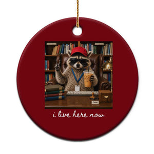 School Librarian Ceramic Ornament I Live Here Now Back to School