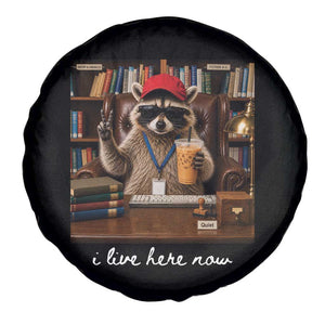 School Librarian Spare Tire Cover I Live Here Now Back to School