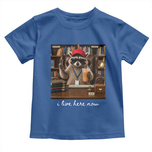 School Librarian Toddler T Shirt I Live Here Now Back to School