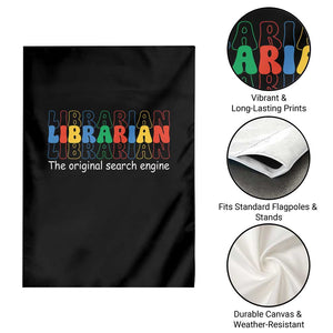 The Original Search Engine Garden Flag School Librarian Library Books TS14 Print Your Wear