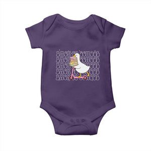 School Bus Driver Welcome Back to School Baby Onesie TS14 Purple Print Your Wear