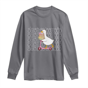School Bus Driver Welcome Back to School Long Sleeve Shirt TS14 Charcoal Print Your Wear