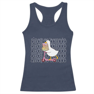 School Bus Driver Welcome Back to School Racerback Tank Top TS14 Navy Print Your Wear