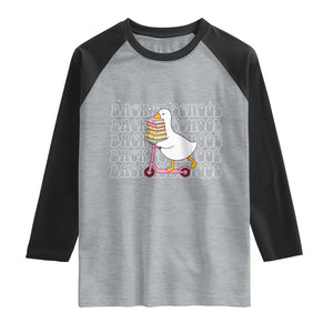 School Bus Driver Welcome Back to School Raglan Shirt TS14 Heather Gray Black Print Your Wear