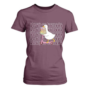 School Bus Driver Welcome Back to School T Shirt For Women TS14 Maroon Print Your Wear