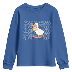School Bus Driver Welcome Back to School Youth Sweatshirt TS14 Royal Blue Print Your Wear