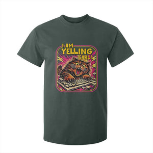 Funny I Am Yelling Carl T Shirt For Kid Screaming Donut Cat Meme