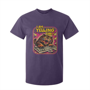 Funny I Am Yelling Carl T Shirt For Kid Screaming Donut Cat Meme
