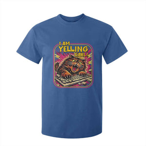 Funny I Am Yelling Carl T Shirt For Kid Screaming Donut Cat Meme
