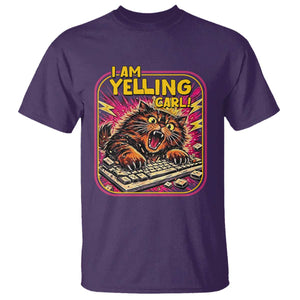 Funny I Am Yelling Carl T Shirt Screaming Donut Cat Meme