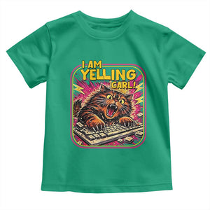 Funny I Am Yelling Carl Toddler T Shirt Screaming Donut Cat Meme