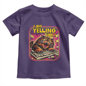 Funny I Am Yelling Carl Toddler T Shirt Screaming Donut Cat Meme