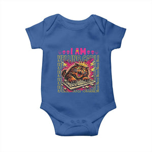 Funny I Am Yelling Carl Donut Cat Meme Baby Onesie