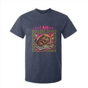 Funny I Am Yelling Carl Donut Cat Meme T Shirt For Kid