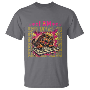 Funny I Am Yelling Carl Donut Cat Meme T Shirt