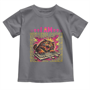Funny I Am Yelling Carl Donut Cat Meme Toddler T Shirt