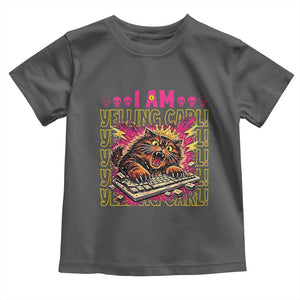 Funny I Am Yelling Carl Donut Cat Meme Toddler T Shirt
