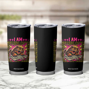 Funny I Am Yelling Carl Donut Cat Meme Tumbler Cup