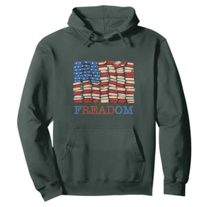 Freedom to Read Books Freadom Hoodie USA Flag Patriotic Library Book Lover