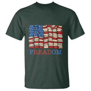 Freedom to Read Books Freadom T Shirt USA Flag Patriotic Library Book Lover