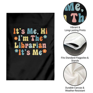 It's Me Hi I'm The Librarian Summer Reading Garden Flag Funny Back to School TS14 Print Your Wear