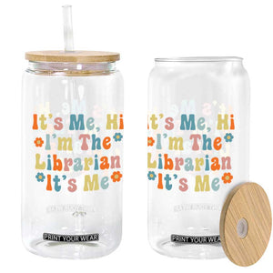 It's Me Hi I'm The Librarian Summer Reading Glass Can Funny Back to School TS14 Print Your Wear