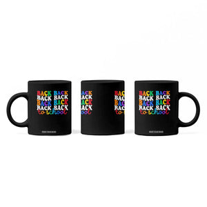Groovy Back To School Coffee Mug First Day of School Colorful Teacher Student Kids TS14 Print Your Wear
