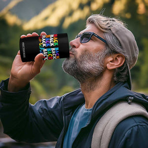 Groovy Back To School 4 in 1 Can Cooler Tumbler First Day of School Colorful Teacher Student Kids TS14 Print Your Wear