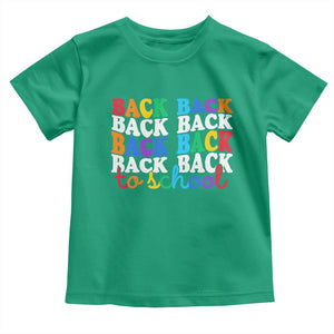Groovy Back To School Toddler T Shirt First Day of School Colorful Teacher Student Kids TS14 Irish Green Print Your Wear
