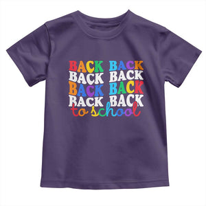 Groovy Back To School Toddler T Shirt First Day of School Colorful Teacher Student Kids TS14 Purple Print Your Wear