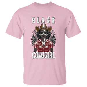 Black Cowgirl Rodeo T Shirt African American Western Country Texas TS14 Light Pink Print Your Wear