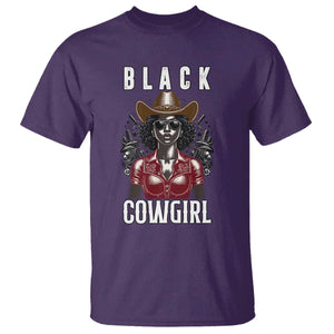 Black Cowgirl Rodeo T Shirt African American Western Country Texas TS14 Purple Print Your Wear