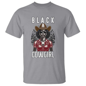 Black Cowgirl Rodeo T Shirt African American Western Country Texas TS14 Sport Gray Print Your Wear
