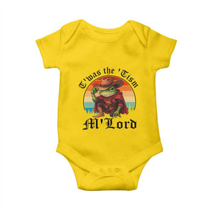 Funny Frog Knight Baby Onesie T'was The 'Tism M'Lord Medieval Knight TS14 Daisy Print Your Wear