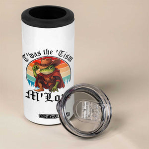 Funny Frog Knight 4 in 1 Can Cooler Tumbler T'was The 'Tism M'Lord Medieval Knight TS14 Print Your Wear
