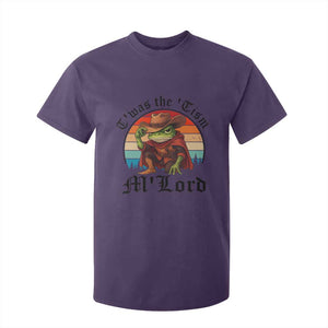 Funny Frog Knight T Shirt For Kid T'was The 'Tism M'Lord Medieval Knight TS14 Purple Print Your Wear