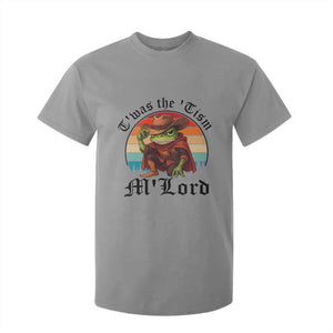 Funny Frog Knight T Shirt For Kid T'was The 'Tism M'Lord Medieval Knight TS14 Sport Gray Print Your Wear