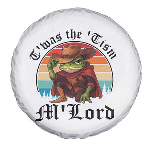 Funny Frog Knight Spare Tire Cover T'was The 'Tism M'Lord Medieval Knight TS14 Print Your Wear