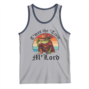 Funny Frog Knight Tank Top T'was The 'Tism M'Lord Medieval Knight TS14 Athletic Heather Navy Print Your Wear