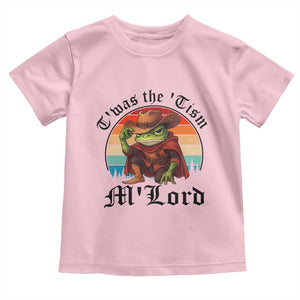 Funny Frog Knight Toddler T Shirt T'was The 'Tism M'Lord Medieval Knight TS14 Light Pink Print Your Wear